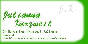 julianna kurzweil business card
